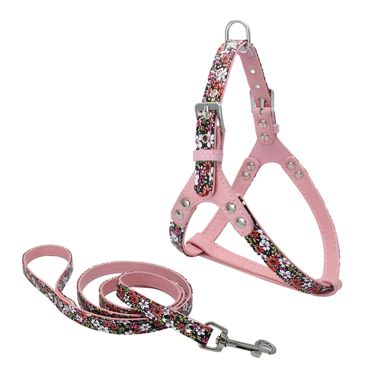 Hot sale Adjustable Print Leather Breakaway Cat Puppy Perro Harness And Leash Set In dog collar and lead All Season
Hot sale Adjustable Print Leather Breakaway Cat Puppy Perro Harness And Leash Set In dog collar and lead All Season
