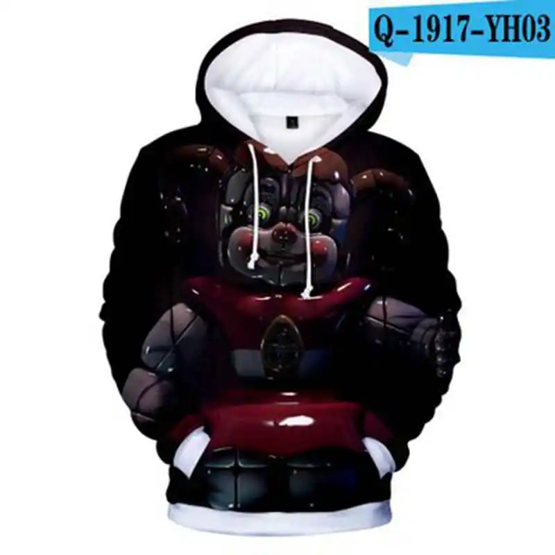 Five Nights at Freddy 3D Hoodies Casual Popular child's Print Sweatshirt boy/gril Spring Five Nights at Freddy Cool Hoodies Tops
Five Nights at Freddy 3D Hoodies Casual Popular child's Print Sweatshirt boy/gril Spring Five Nights at Freddy Cool Hoodies Tops