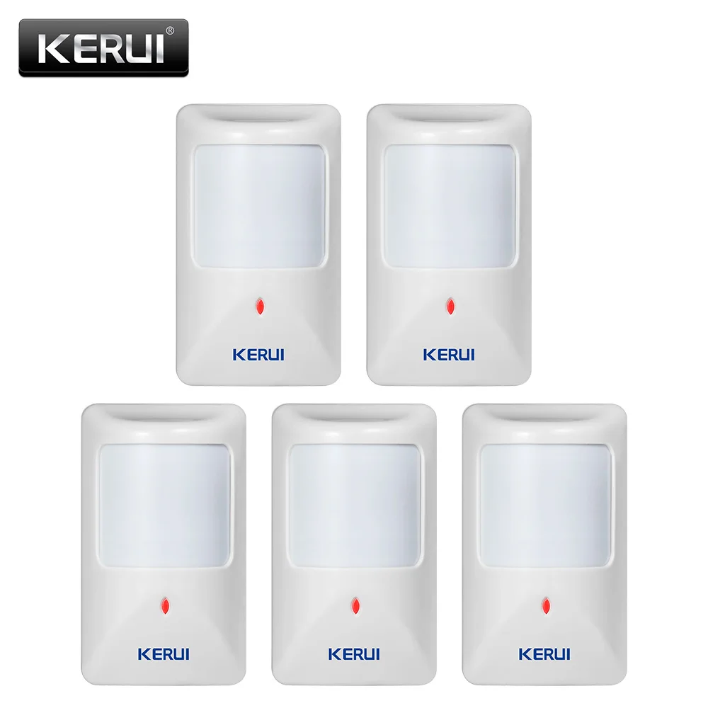 KERUI 5pcs P812 New Wired Infrared Motion Sensor Alarm Detector for GSM Security Burglar Alert Wired Zones Home Safety System
KERUI 5pcs P812 New Wired Infrared Motion Sensor Alarm Detector for GSM Security Burglar Alert Wired Zones Home Safety System