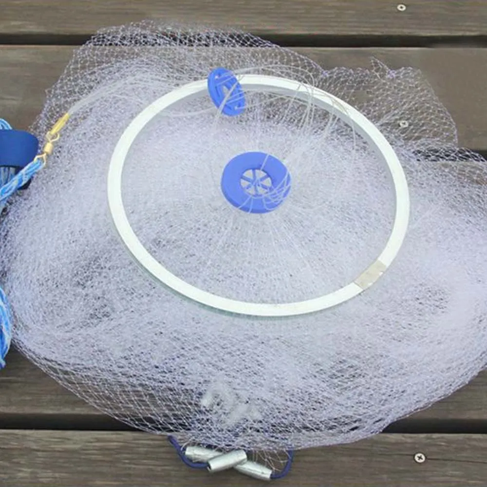 Fishing Net Hand Throw Mesh landing nets Sprinkle cast fish filet de peche epuisette pour la peche red de pesca siatka na ryby
Fishing Net Hand Throw Mesh landing nets Sprinkle cast fish filet de peche epuisette pour la peche red de pesca siatka na ryby