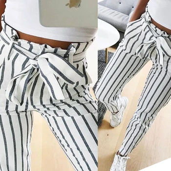 19 Sweet Girls Pants Cotton Fashion Striped Pants for Women Casual Bow Knot Sashes Trousers Girls Pants
19 Sweet Girls Pants Cotton Fashion Striped Pants for Women Casual Bow Knot Sashes Trousers Girls Pants