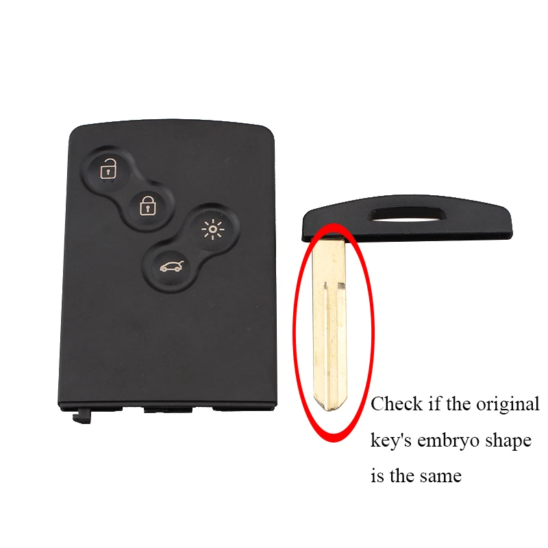 GORBIN Smart Card Key Case For RENAULT Laguna Koleos Smart Card 2/3/4 Buttons Key Shell WIth Insert Small Key Blade
GORBIN Smart Card Key Case For RENAULT Laguna Koleos Smart Card 2/3/4 Buttons Key Shell WIth Insert Small Key Blade