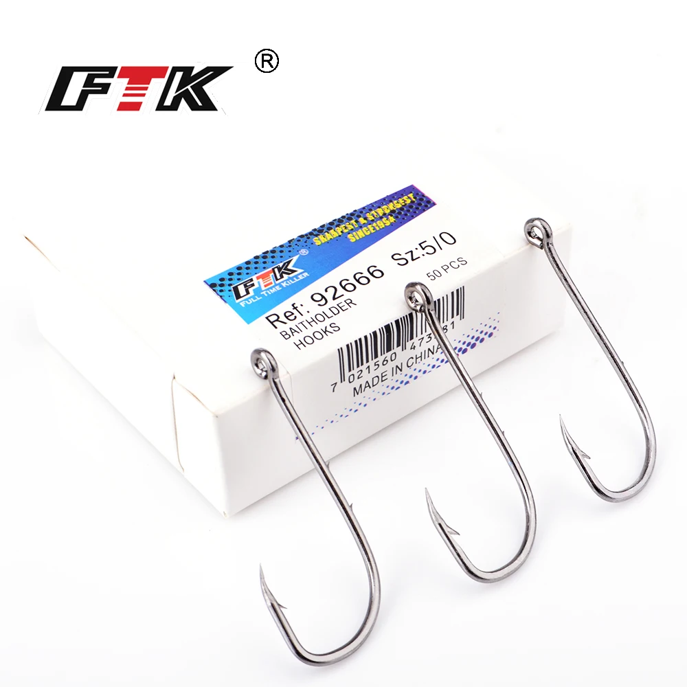 FTK 9266n Fishhook Fish hook Baitholder Size5/0#-1/0# with 50pcs/lot 1#-10# With 100pcs/lot Hooks From Norway For Carp Fishing
FTK 9266n Fishhook Fish hook Baitholder Size5/0#-1/0# with 50pcs/lot 1#-10# With 100pcs/lot Hooks From Norway For Carp Fishing