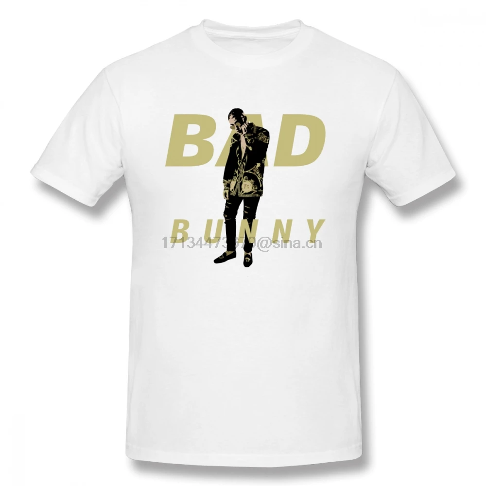 Хип Хоп Уличная Bad Bunny Футболка Kpop футболки с О образным вырезом из хлопка