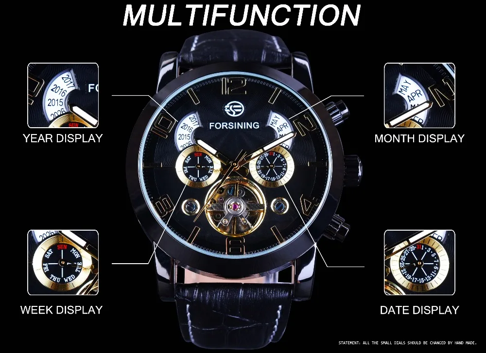 Multi Function Mens Automatic Forsining Mechanical Watch