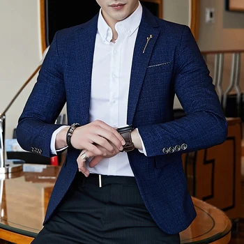 Men Dress Jacket Long Sleeve Tops Business Wedding Men Blazer Coats Slim Design Mens Suit Jackets Asia Size 5XL Men Leisure Coat
Men Dress Jacket Long Sleeve Tops Business Wedding Men Blazer Coats Slim Design Mens Suit Jackets Asia Size 5XL Men Leisure Coat