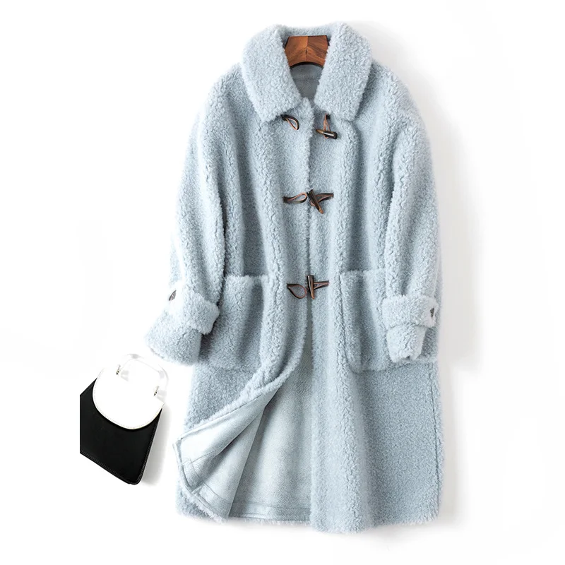 Maylofuer Autumn and Winter Long Real and Natural Wool Fur Coat for Warm Winter Woman Fur Jacket Fur Coats with Horn buckle
Maylofuer Autumn and Winter Long Real and Natural Wool Fur Coat for Warm Winter Woman Fur Jacket Fur Coats with Horn buckle