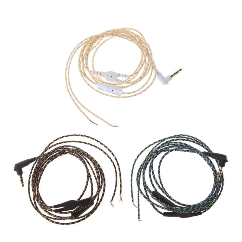 OOTDTY New Headphone Wire 3.5mm Bended Earphone Maintenance Wire DIY Headphone Replacement Cord With Mic
OOTDTY New Headphone Wire 3.5mm Bended Earphone Maintenance Wire DIY Headphone Replacement Cord With Mic