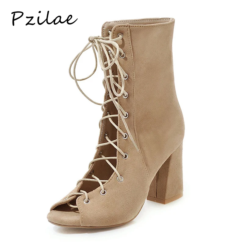 Pzilae women shoes 2019 summer boots women square heels shoes fashion Cross-tied ankle boots for women high heels peep toe boots
Pzilae women shoes 2019 summer boots women square heels shoes fashion Cross-tied ankle boots for women high heels peep toe boots