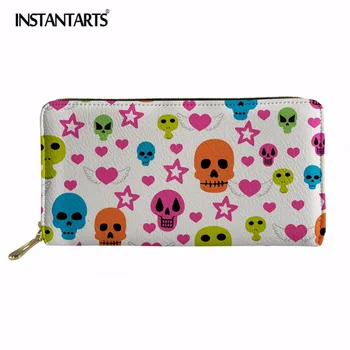 INSTANTARTS PU Women Wallet Fashion Casual Female Long Wallets For Women Teenage Girl Women Cute Skull Print Purse Cartera Lady
INSTANTARTS PU Women Wallet Fashion Casual Female Long Wallets For Women Teenage Girl Women Cute Skull Print Purse Cartera Lady