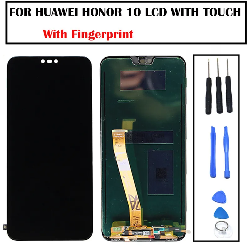 Honor 10 LCD Display Touch Screen Digitize Assembly Huawei Honor 10 LCD Honor10 lcd Replacement Parts With Fingerprint
Honor 10 LCD Display Touch Screen Digitize Assembly Huawei Honor 10 LCD Honor10 lcd Replacement Parts With Fingerprint
