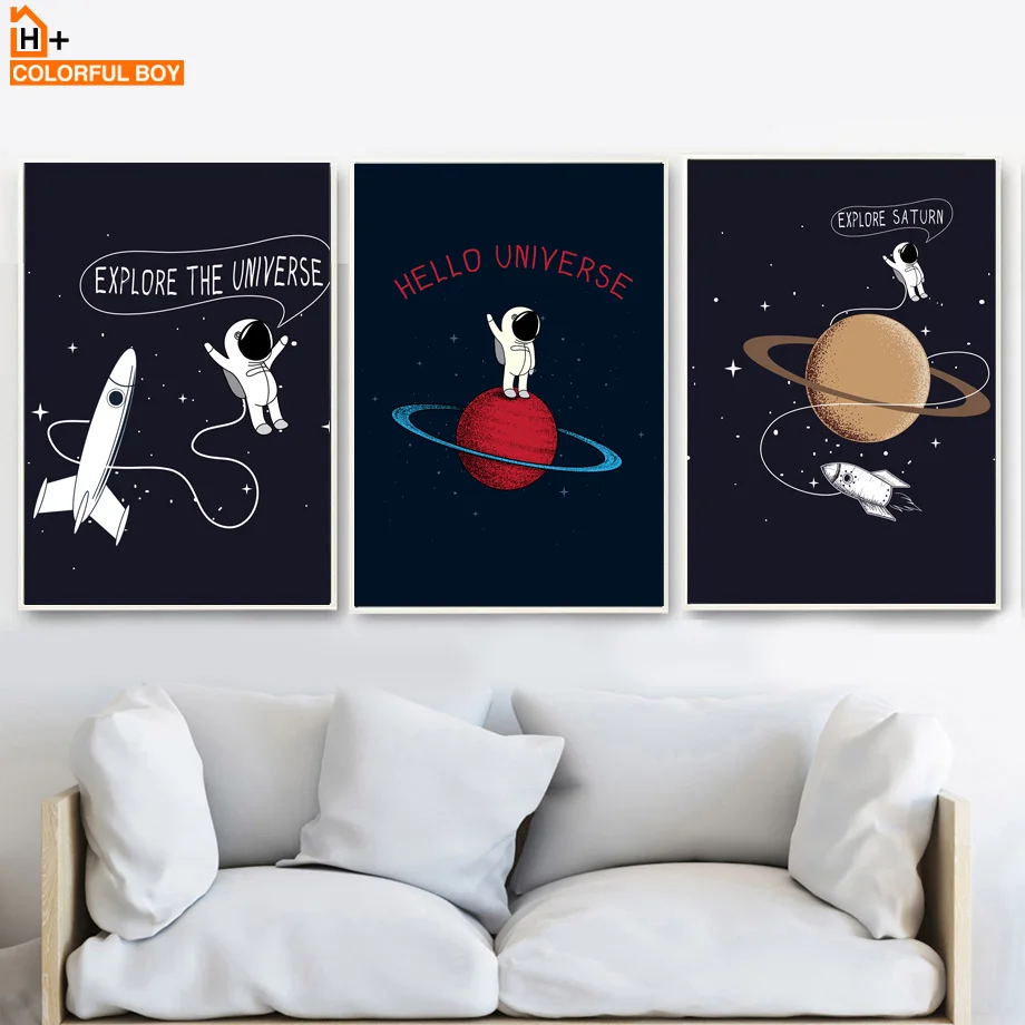 Cartoon Universe Planet Aircraft Astronaut Wall Art Canvas Painting Nordic Posters And Prints Wall Pictures Baby Kids Room Decor
Cartoon Universe Planet Aircraft Astronaut Wall Art Canvas Painting Nordic Posters And Prints Wall Pictures Baby Kids Room Decor