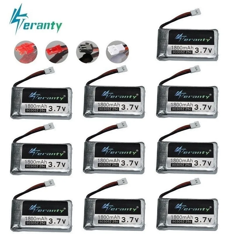 3.7v 1800mAh lipo Battery for KY601S SYMA X5 X5S X5C X5SC X5SH X5SW X5HW X5UW M18 H5P HQ898 H11D H11C Helicopter battery 1-10PCS
3.7v 1800mAh lipo Battery for KY601S SYMA X5 X5S X5C X5SC X5SH X5SW X5HW X5UW M18 H5P HQ898 H11D H11C Helicopter battery 1-10PCS