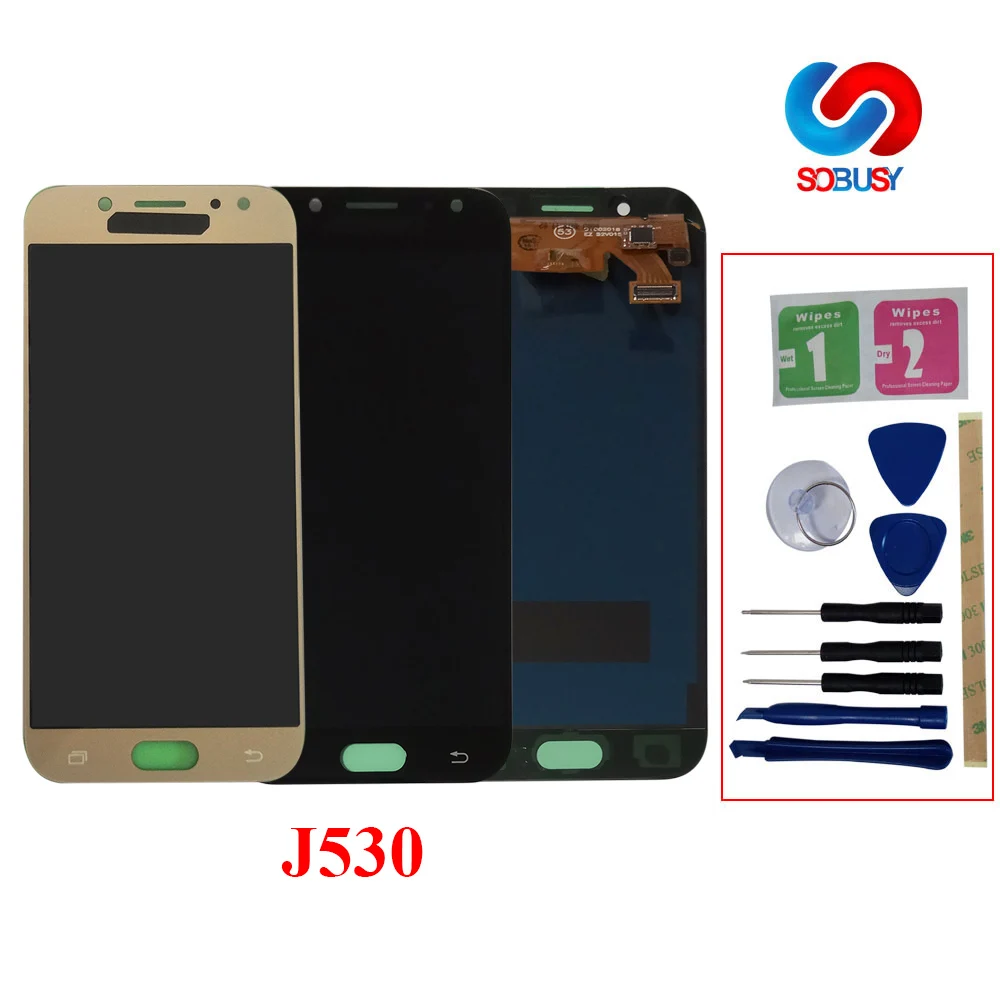 Sobusy LCD для SAMSUNG Galaxy J5 Pro 2017 J530F SM ЖК дисплей сенсорный экран дигитайзер samsung j5 pro Pantalla
