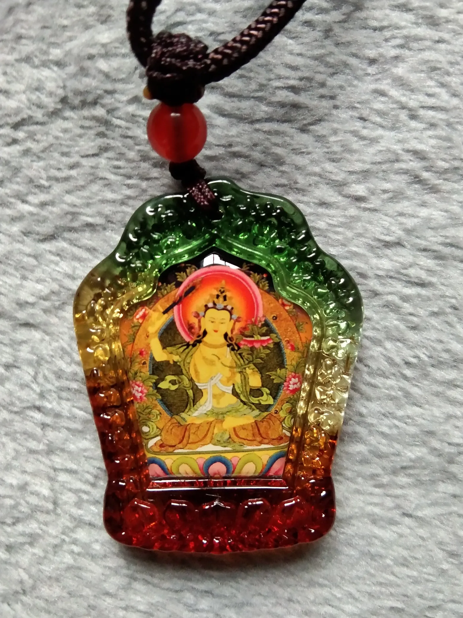 GOOD Buddhist Amulet Greco-Buddhist pocket travel efficacious Mascot Auspicious the Bodhisattva Manjusri Buddha Crystal Pendant
GOOD Buddhist Amulet Greco-Buddhist pocket travel efficacious Mascot Auspicious the Bodhisattva Manjusri Buddha Crystal Pendant