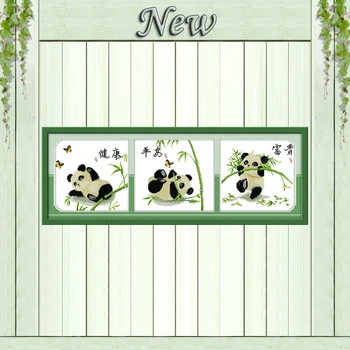 Lucky three pandas home decor painting counted print on canvas DMC 14CT 11CT Chinese Cross Stitch Needlework Sets Embroider kits
Lucky three pandas home decor painting counted print on canvas DMC 14CT 11CT Chinese Cross Stitch Needlework Sets Embroider kits