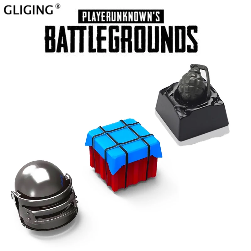 PUBG theme metal key cap airdrop box helmet bomb personality mechanical keyboard key cap for Cherry Mx
PUBG theme metal key cap airdrop box helmet bomb personality mechanical keyboard key cap for Cherry Mx
