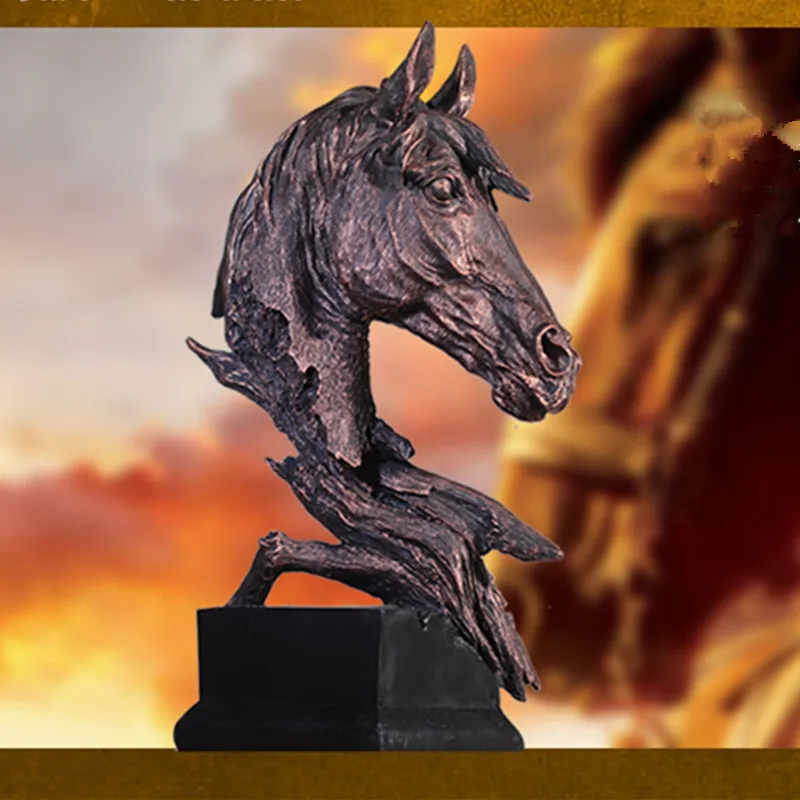 American Style Retro Horse Head Statues Craft Home Hotel Sculpture Decorations Resin Figures Animal Craft Christmas Gifts L3342
American Style Retro Horse Head Statues Craft Home Hotel Sculpture Decorations Resin Figures Animal Craft Christmas Gifts L3342