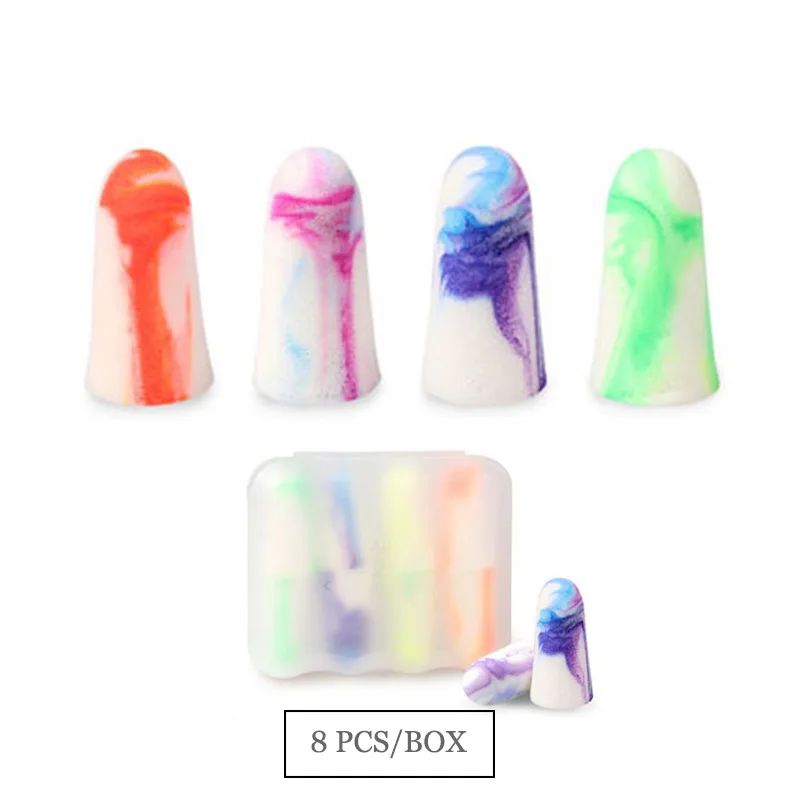 8 pcs/box Soundproof Colorful Earplugs Anti-noise Ear Protector For Student Dormitory Washable Repeat Use Standard GME02
8 pcs/box Soundproof Colorful Earplugs Anti-noise Ear Protector For Student Dormitory Washable Repeat Use Standard GME02