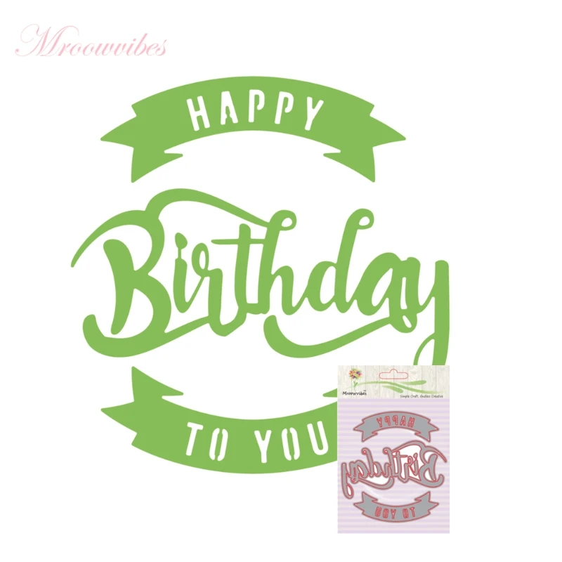 Happy Birthday Cutting Dies Christmas Metal Cutting Dies Stencils for DIY Die Cut Stencil Decorative Scrapbooking Craft Template
Happy Birthday Cutting Dies Christmas Metal Cutting Dies Stencils for DIY Die Cut Stencil Decorative Scrapbooking Craft Template