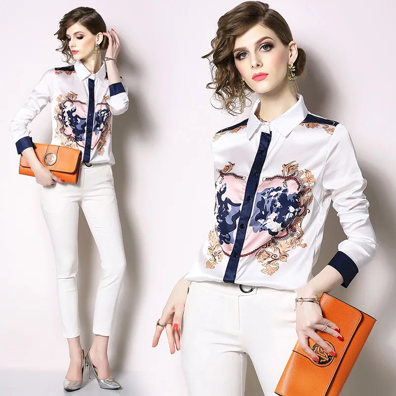 2019 New Women Shirts Slim Girl White Shirts Flower Printing Summer and Autumn Fashion Shirt Long Sleeve Shirt Size S-XXL
2019 New Women Shirts Slim Girl White Shirts Flower Printing Summer and Autumn Fashion Shirt Long Sleeve Shirt Size S-XXL