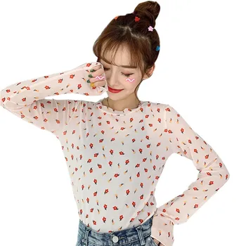2019 Women's Fashion Casual O Neck Floral Print Long Sleeve Mesh Perspective Sun Protection Shirt Beach
2019 Women's Fashion Casual O Neck Floral Print Long Sleeve Mesh Perspective Sun Protection Shirt Beach