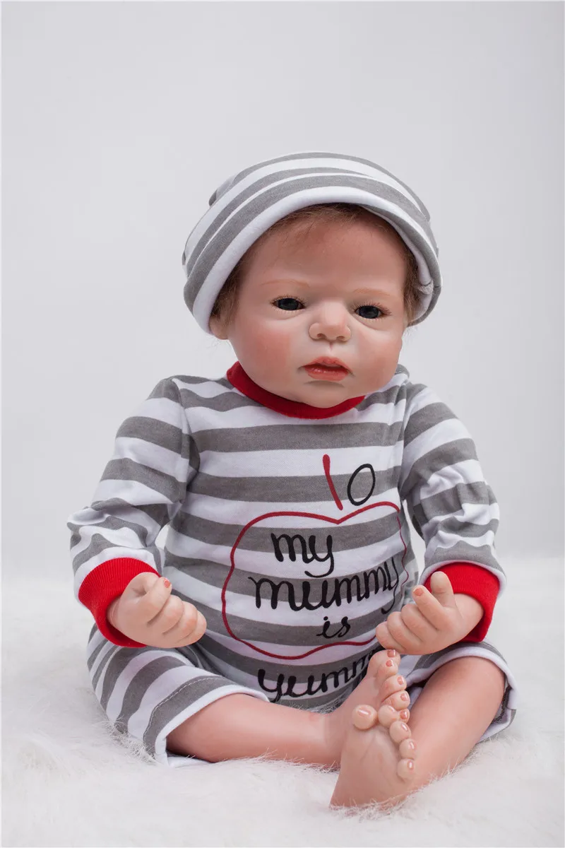 50cm Silicone Reborn Baby Dolls Handmade Gentle Touch Realistic Doll Reborn Toy Best Gift to Girl Boy bebe gift reborn boneca
50cm Silicone Reborn Baby Dolls Handmade Gentle Touch Realistic Doll Reborn Toy Best Gift to Girl Boy bebe gift reborn boneca