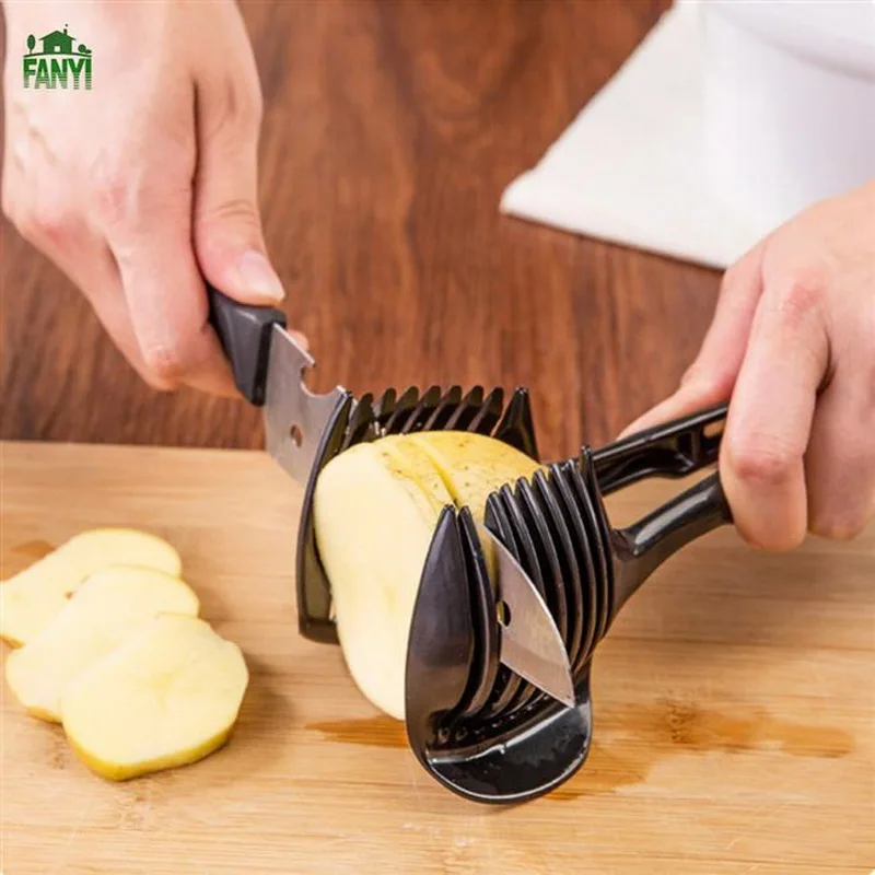 Urijk 2018 Plastic Potato Slicer Tomato Cutter Tools Cake Tongs Kitchen Tool Lemon Cutting Holder Egg Shreadders Multifunction
Urijk 2018 Plastic Potato Slicer Tomato Cutter Tools Cake Tongs Kitchen Tool Lemon Cutting Holder Egg Shreadders Multifunction