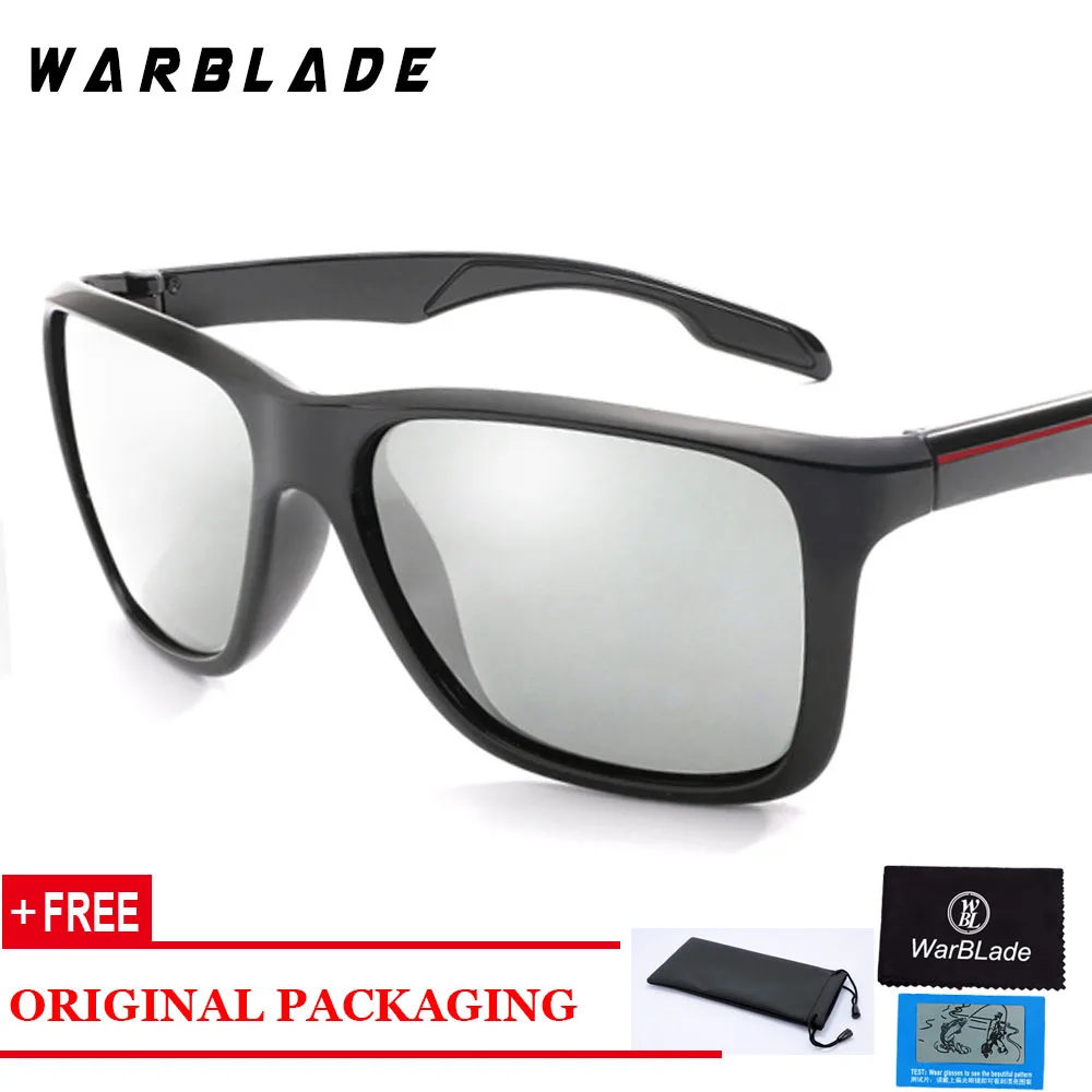 

2018 New Polarized Photochromic Sunglasses Brand Design Men Square Driving Sun glasses Gafas For Men UV400 Male Eyewear WarBLade