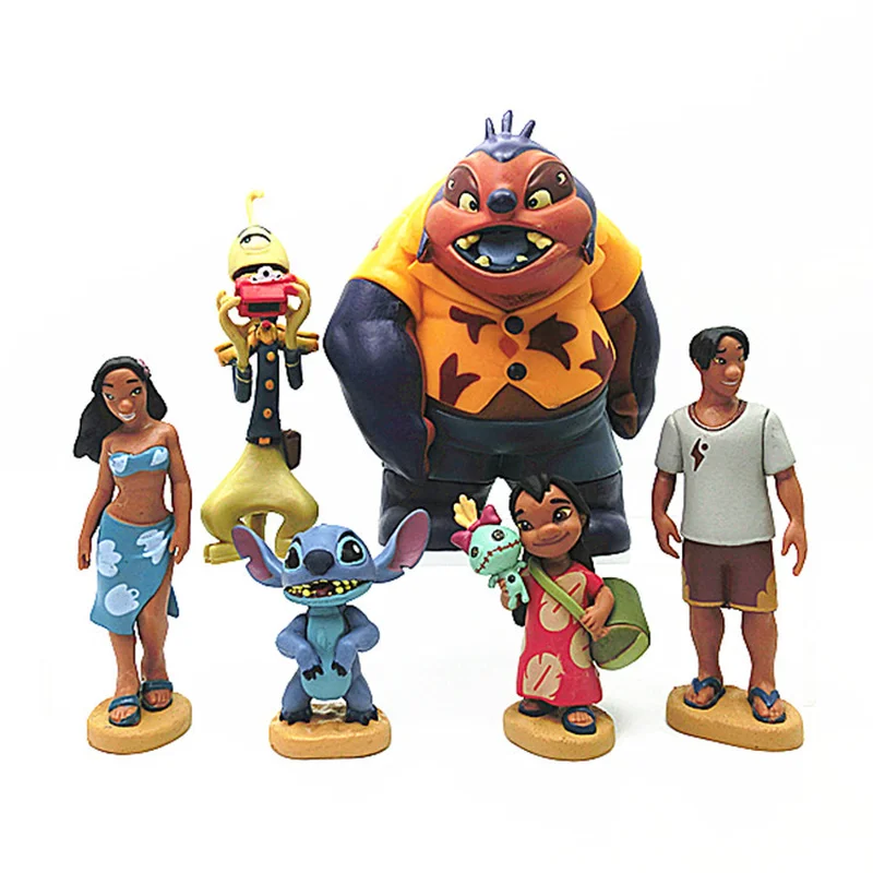 Disney figures Lilo & Stitch 6pcs/set Lilo Stitch Nani Dr. Jumba Jookiba 5-11CM PVC action figure collection doll gifts for kids
Disney figures Lilo & Stitch 6pcs/set Lilo Stitch Nani Dr. Jumba Jookiba 5-11CM PVC action figure collection doll gifts for kids