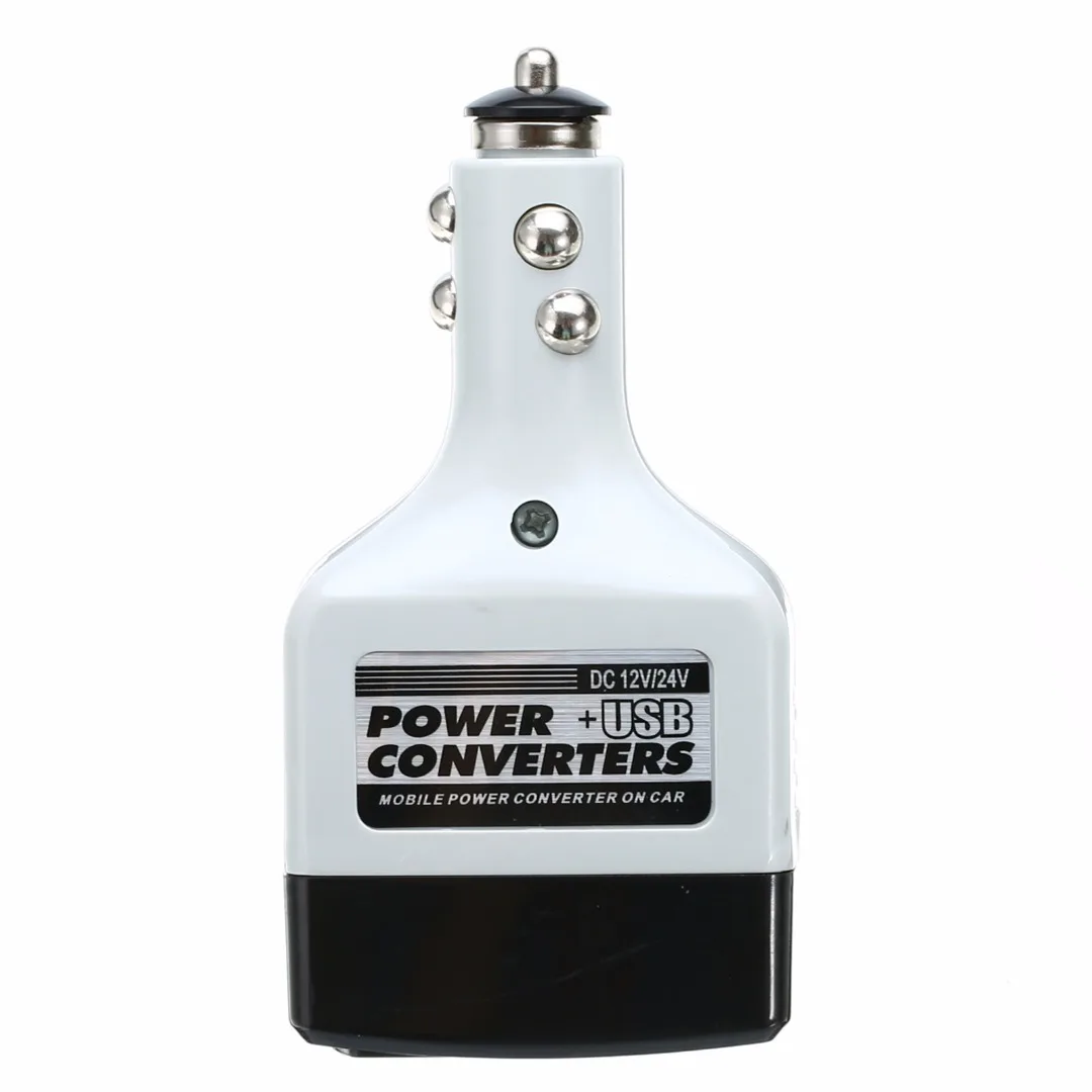 1pcs USB Power Socket Inverter DC 12V/24V to AC 220V Car Charge Power Converter Adapter Charger USB 12V Inverter Universal