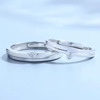 2Pcs s925 Sterling Silver Simple Heart Ring Lovers' Ring Open Ring Girlfriend Valentine's Day Engagement Gift Fine Jewelry
2Pcs s925 Sterling Silver Simple Heart Ring Lovers' Ring Open Ring Girlfriend Valentine's Day Engagement Gift Fine Jewelry