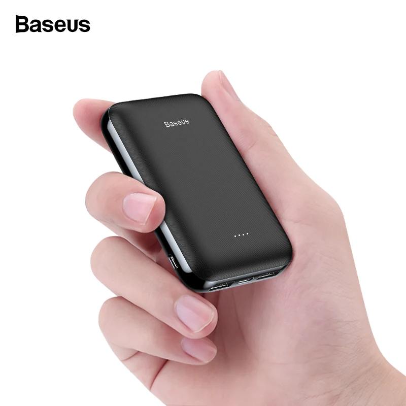 

Baseus 10000mAh Mini Power Bank Small Portable Charger 10000 mAh Powerbank For iPhone Xiaomi Samsung External Battery Poverbank