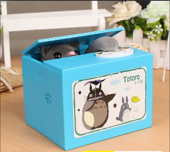 Totoro Thief Money boxes toy piggy banks gift kids money boxes Automatic Stole Coin electronic Saving Box for child
Totoro Thief Money boxes toy piggy banks gift kids money boxes Automatic Stole Coin electronic Saving Box for child