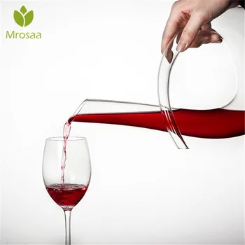 Mrosaa U Shaped 1200ml Crystal Glass Horn Red Wine Decanter Wine Pourer Wine Container Champagne Water Bottle Drinking Glasses
Mrosaa U Shaped 1200ml Crystal Glass Horn Red Wine Decanter Wine Pourer Wine Container Champagne Water Bottle Drinking Glasses