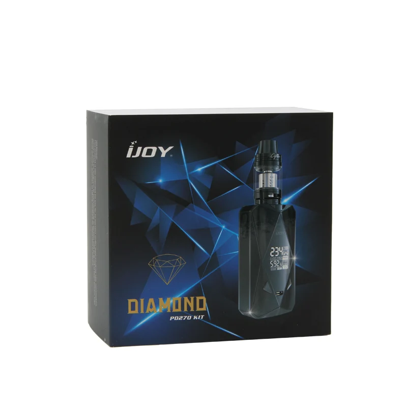 Original Ijoy Diamond PD270 Kit 234W TC Box Mod with Captain X3S Atomizer 4.2ml Tank Electronic Cigarette Vape with X3-C1 X3-C2 01