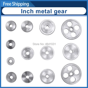 13pcs Inch metal gear Lathe metal gear for C2 C3 hole size 12mm SIEG S/N:10003 9518D lathe
