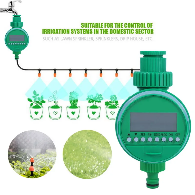 Automatic Garden Watering Irrigation Controller Timer LCD Display Ball Valve With Adjustable Dripper Controller System Home
Automatic Garden Watering Irrigation Controller Timer LCD Display Ball Valve With Adjustable Dripper Controller System Home