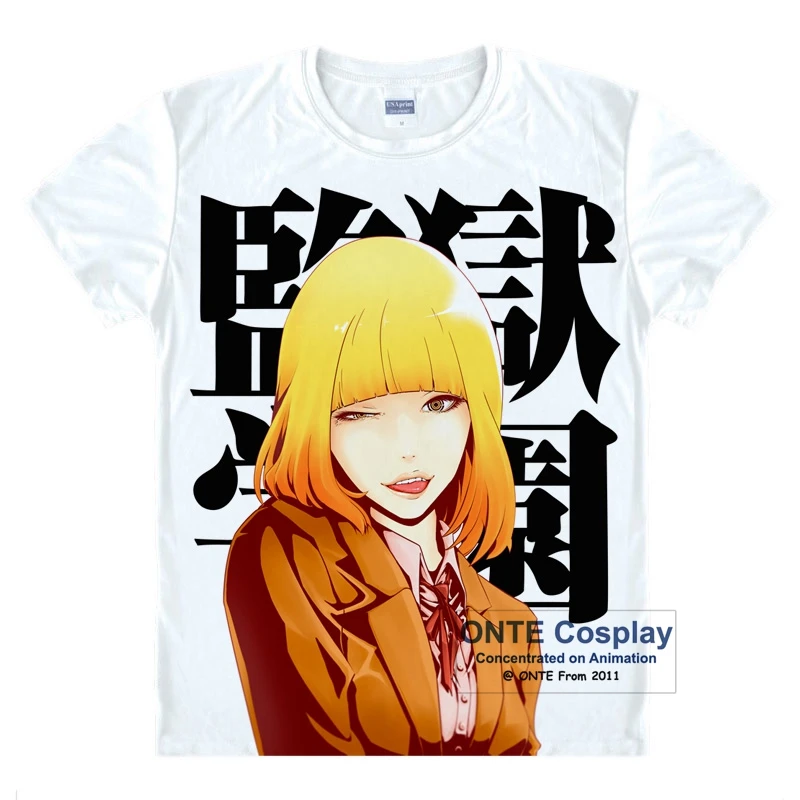 Anime Prison School Cosplay Costumes Hana sketch Print T-Shirts Mari Kurihara Funny T shirt Short-Sleeve Tops Casual Tees
Anime Prison School Cosplay Costumes Hana sketch Print T-Shirts Mari Kurihara Funny T shirt Short-Sleeve Tops Casual Tees
