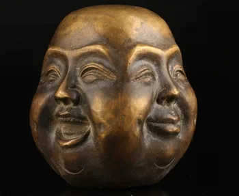TNUKK Old Collectable Bronze Casting Joys Sorrows Spiritual Four face Buddha Statue Head
TNUKK Old Collectable Bronze Casting Joys Sorrows Spiritual Four face Buddha Statue Head