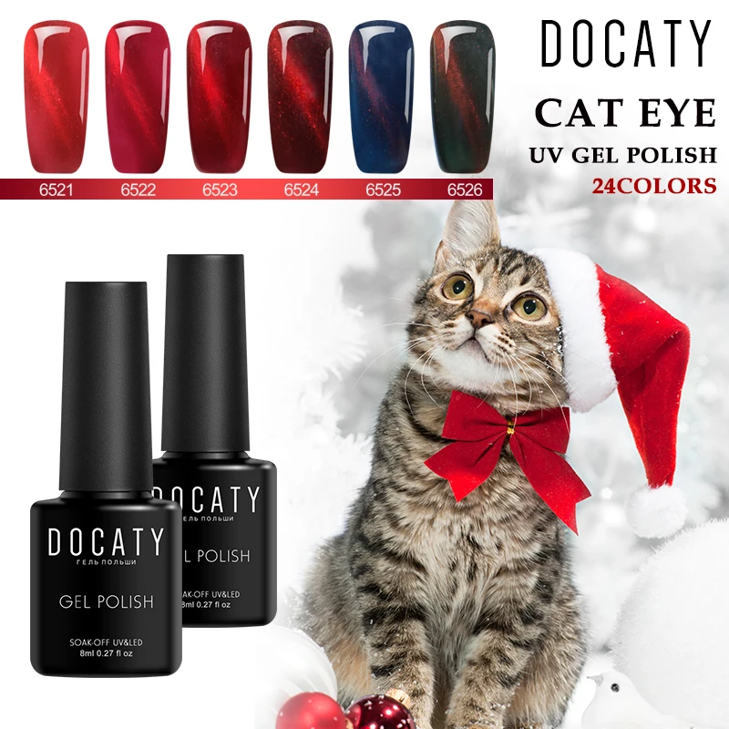 Docaty Gel Varnish 3D Red Cat Eye 8ML Holographic Nail Gel Polish Semi-permanent Soak Off UV LED Magnetic Paint for Nails
Docaty Gel Varnish 3D Red Cat Eye 8ML Holographic Nail Gel Polish Semi-permanent Soak Off UV LED Magnetic Paint for Nails