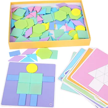190Pcs/Set Kids Wooden Puzzle Macaron Color Jigsaw Puzzle Montessori Educational Toys For Children Geometric/Shapes Puzzle Cards
190Pcs/Set Kids Wooden Puzzle Macaron Color Jigsaw Puzzle Montessori Educational Toys For Children Geometric/Shapes Puzzle Cards