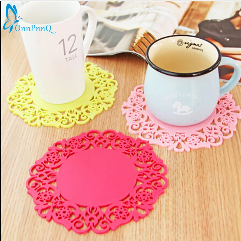 2PCS Colorful Lace Flower Hollow Design Round Silicone Table Heat Resistant Mat Cup Coffee Coaster Cushion Placemat Pad
2PCS Colorful Lace Flower Hollow Design Round Silicone Table Heat Resistant Mat Cup Coffee Coaster Cushion Placemat Pad