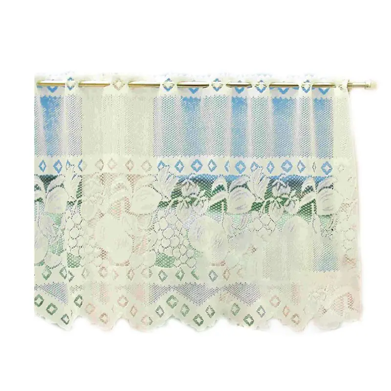 Modern European Style White Jacquard Embroidered Floral Lace Short Window Curtain Valance Pattern Coffee Kitchen Cabinet Decor
Modern European Style White Jacquard Embroidered Floral Lace Short Window Curtain Valance Pattern Coffee Kitchen Cabinet Decor