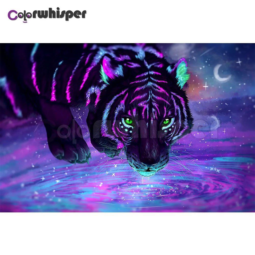Diamond Painting Full Square/Round Daimond Painting Reflection Animals Tiger Purple Mosaic Rhinestone Embroidery Painting 003XP
Diamond Painting Full Square/Round Daimond Painting Reflection Animals Tiger Purple Mosaic Rhinestone Embroidery Painting 003XP