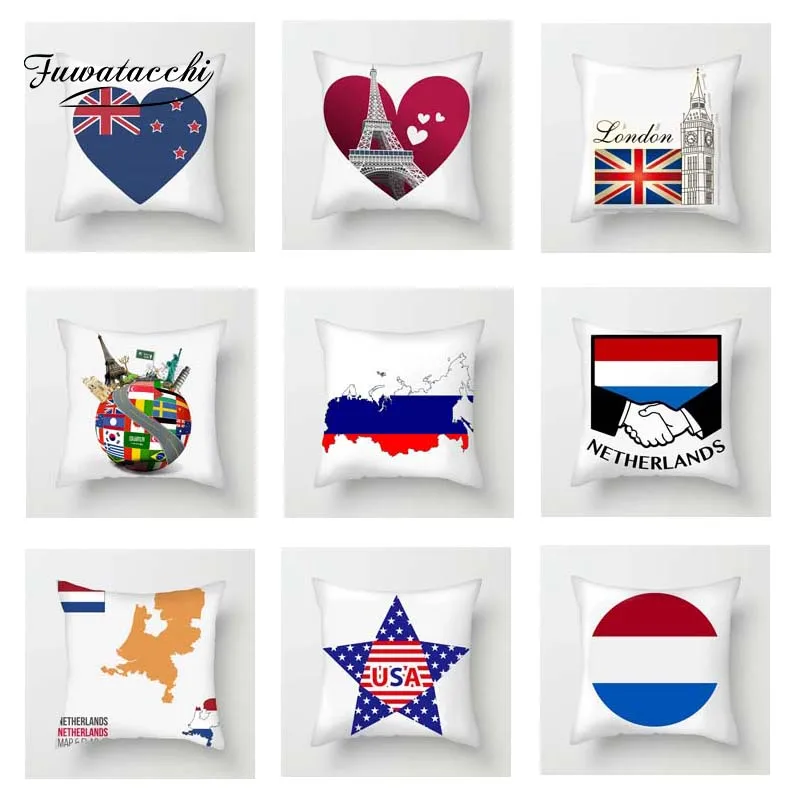 Fuwatacchi National Flags Cushion Cover England USA French National Flags Throw Pillows Case Home Sofa Decorative Pillows Cover
Fuwatacchi National Flags Cushion Cover England USA French National Flags Throw Pillows Case Home Sofa Decorative Pillows Cover