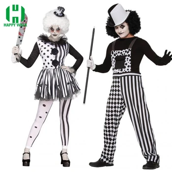 New Arrival Adult Clown Uniform Streak Costume Halloween Carnival Cosplay Clothing Women Performance Fancy Dress Party Clothes
New Arrival Adult Clown Uniform Streak Costume Halloween Carnival Cosplay Clothing Women Performance Fancy Dress Party Clothes