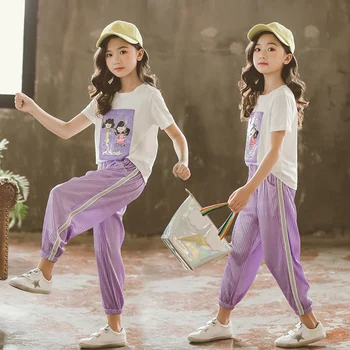 2020 Summer Girls Clothing Sets Toddler Teenage Children Clothes Set Kids T-shirts + Pants 2 Piece Suit Roupa Infantil 10 12 14
2020 Summer Girls Clothing Sets Toddler Teenage Children Clothes Set Kids T-shirts + Pants 2 Piece Suit Roupa Infantil 10 12 14