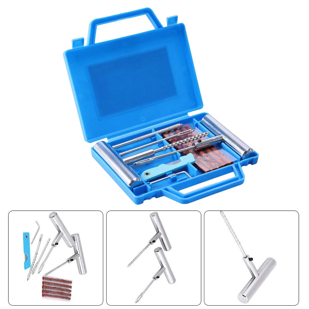 Car Van Motorcycle Bike Tire Repair Tools Emergency Heavy Duty Tubeless Tire Puncture Repair Kit Plug Set
Car Van Motorcycle Bike Tire Repair Tools Emergency Heavy Duty Tubeless Tire Puncture Repair Kit Plug Set
