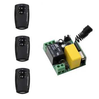 New Practical AC 220V 315/433MHz Remote Control Switch Black Wireless Remote Control 3*Transmitter and Receiver for House Cars
New Practical AC 220V 315/433MHz Remote Control Switch Black Wireless Remote Control 3*Transmitter and Receiver for House Cars